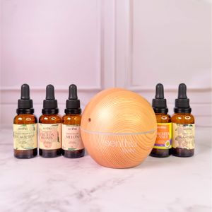 Kit Humidificador Ball + 5 Fragancias Hidrosolubles