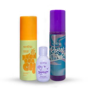 Kit Perfume Capilar Neon Beach + Mini Crema Daiquiri + Body Splash