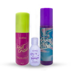 Kit Perfume Capilar Fruit Crush + Mini Crema Daiquiri + Body Splash