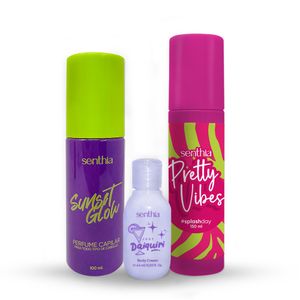 Kit Perfume Capilar Sunset Glow + Mini Crema Daiquiri + Body Splash