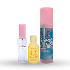 Kit Coconut Glow - (Fragancia 1 OZ + Mini Crema Coconut + Splash Personalizado)