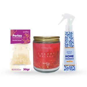 Kit Calm & Glow (Perla Aromatizada + Home Fragrance + Vela Perfumada)