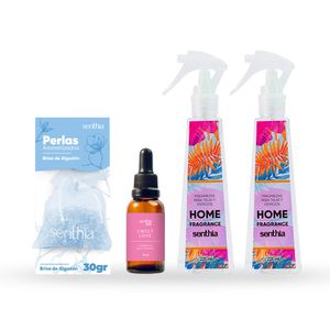 Kit Harmony Fragrance (2 Home Fragrance + Fragancia para Difusor + Perlas aromatizadas)