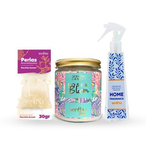 Kit Calm & Glow (Perla Aromatizada + Home Fragrance + Vela Perfumada)