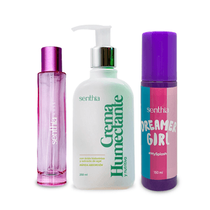 Kit SENTHIA Women (Fragancia de 2 oz + Splash Personalizado + Crema Humectante Personalizada)