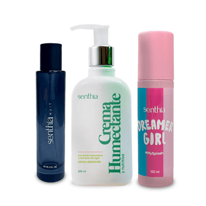 Kit SENTHIA Women 2 (Fragancia de 2 oz + Splash + Crema Humectante Personalizada)