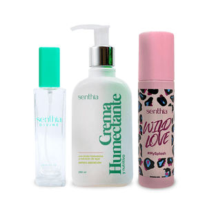 Kit SENTHIA Women 2 (Fragancia de 2 oz + Splash + Crema Humectante Personalizada)
