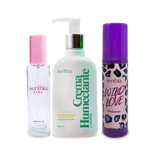 Kit SENTHIA Women (Fragancia de 2 oz + Splash Personalizado + Crema Humectante Personalizada)